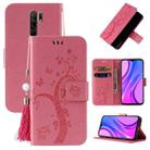 For Xiaomi Redmi 9 Embossed Lucky Tree Horizontal Flip Leather Case with Holder & Card Slot & Wallet & Lanyard(Pink) - 1