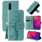 For Xiaomi Redmi K20 Embossed Lucky Tree Horizontal Flip Leather Case with Holder & Card Slot & Wallet & Lanyard(Green) - 1