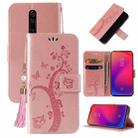 For Xiaomi Redmi K20 Embossed Lucky Tree Horizontal Flip Leather Case with Holder & Card Slot & Wallet & Lanyard(Rose Gold) - 1