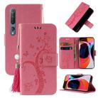 For Xiaomi Mi 10 Embossed Lucky Tree Horizontal Flip Leather Case with Holder & Card Slot & Wallet & Lanyard(Pink) - 1