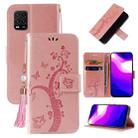 For Xiaomi Mi 10 Lite Embossed Lucky Tree Horizontal Flip Leather Case with Holder & Card Slot & Wallet & Lanyard(Rose Gold) - 1