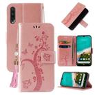 For Xiaomi Mi A3 Embossed Lucky Tree Horizontal Flip Leather Case with Holder & Card Slot & Wallet & Lanyard(Rose Gold) - 1