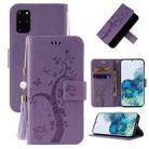 For Xiaomi Mi 10T Embossed Lucky Tree Horizontal Flip Leather Case with Holder & Card Slot & Wallet & Lanyard(Purple) - 1
