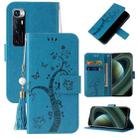 For Xiaomi Mi 10 Ultra Embossed Lucky Tree Horizontal Flip Leather Case with Holder & Card Slot & Wallet & Lanyard(Blue) - 1