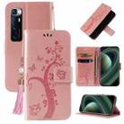 For Xiaomi Mi 10 Ultra Embossed Lucky Tree Horizontal Flip Leather Case with Holder & Card Slot & Wallet & Lanyard(Rose Gold) - 1