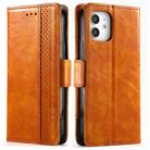For iPhone 11 CaseNeo Business Splicing Dual Magnetic Buckle Horizontal Flip PU Leather Case with Holder & Card Slots & Wallet (Yellow) - 1