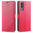 For vivo Y53s AZNS Sheepskin Texture Horizontal Flip Leather Case with Holder & Card Slots & Wallet(Red) - 1