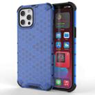For iPhone 13 Shockproof Honeycomb PC + TPU Protective Case(Blue) - 1