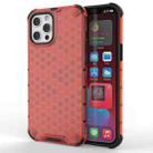 For iPhone 13 Pro Shockproof Honeycomb PC + TPU Protective Case (Red) - 1