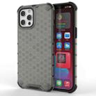 For iPhone 13 Pro Max Shockproof Honeycomb PC + TPU Protective Case (Black) - 1