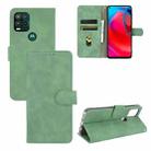 For Motorola Moto G Stylus 5G Solid Color Skin Feel Magnetic Buckle Horizontal Flip Calf Texture PU Leather Case with Holder & Card Slots & Wallet(Green) - 1