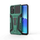 For OPPO Reno6 5G War Chariot Series Armor All-inclusive Shockproof PC + TPU Protective Case with Invisible Holder(Green) - 1