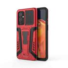 For OnePlus 9 War Chariot Series Armor All-inclusive Shockproof PC + TPU Protective Case with Invisible Holder(Red) - 1