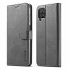 For Samsung Galaxy A22 4G LC.IMEEKE Calf Texture Horizontal Flip Leather Case with Holder & Card Slots & Wallet(Grey) - 1
