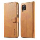 For Samsung Galaxy A22 4G LC.IMEEKE Calf Texture Horizontal Flip Leather Case with Holder & Card Slots & Wallet(Yellow) - 1