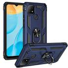 For OPPO A15 Shockproof TPU + PC Protective Case with 360 Degree Rotating Holder(Blue) - 1