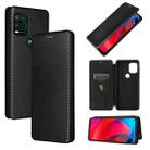 For Motorola Moto G Stylus 5G Carbon Fiber Texture Horizontal Flip TPU + PC + PU Leather Case with Card Slot(Black) - 1