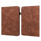 Lace Flower Embossing Pattern Horizontal Flip Leather Case with Holder & Card Slots & Wallet & Photo Frame & Sleep / Wake-up Function For iPad Pro 10.5 2017 / 10.2 2019(Brown) - 1