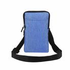 Universal Fashion Waterproof Casual Mobile Phone Waist Diagonal Bag For 6.7-6.9 inch Phones(Blue) - 1