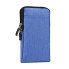 Universal Fashion Waterproof Casual Mobile Phone Waist Diagonal Bag For 7.2 inch and Below Phones(Blue) - 2