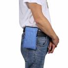 Universal Fashion Waterproof Casual Mobile Phone Waist Diagonal Bag For 7.2 inch and Below Phones(Blue) - 7