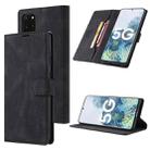 For Samsung Galaxy S20 TAOKKIM Skin Feel Calf Texture Horizontal Flip PU Leather Case with Holder & Card Slots & Photo Frame & Wallet(Black) - 1