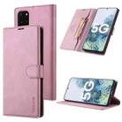 For Samsung Galaxy S20 TAOKKIM Skin Feel Calf Texture Horizontal Flip PU Leather Case with Holder & Card Slots & Photo Frame & Wallet(Pink) - 1