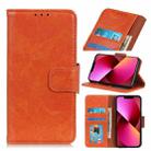 For iPhone 13 Nappa Texture Horizontal Flip Leather Case with Holder & Card Slots & Wallet(Orange) - 1