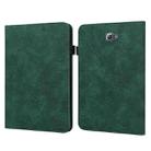 For Samsung Galaxy Tab A A6 10.1 inch 2016 Lace Flower Embossing Pattern Horizontal Flip Leather Case with Holder & Card Slots & Wallet & Photo Frame(Green) - 1