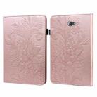 For Samsung Galaxy Tab A A6 10.1 inch 2016 Lace Flower Embossing Pattern Horizontal Flip Leather Case with Holder & Card Slots & Wallet & Photo Frame(Rose Gold) - 1