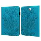 For Samsung Galaxy Tab S2 9.7 T810/T815 Lace Flower Embossing Pattern Horizontal Flip Leather Case with Holder & Card Slots & Wallet & Photo Frame(Blue) - 1