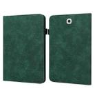 For Samsung Galaxy Tab S2 9.7 T810/T815 Lace Flower Embossing Pattern Horizontal Flip Leather Case with Holder & Card Slots & Wallet & Photo Frame(Green) - 1