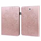 For Samsung Galaxy Tab S2 9.7 T810/T815 Lace Flower Embossing Pattern Horizontal Flip Leather Case with Holder & Card Slots & Wallet & Photo Frame(Rose Gold) - 1