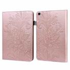 For Samsung Galaxy Tab A 8.0 2019 T290 Lace Flower Embossing Pattern Horizontal Flip Leather Case with Holder & Card Slots & Wallet & Photo Frame(Rose Gold) - 1