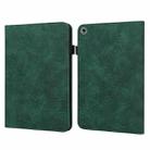 For Huawei MediaPad M5 Lite Lace Flower Embossing Pattern Horizontal Flip Leather Case with Holder & Card Slots & Wallet & Photo Frame(Green) - 1