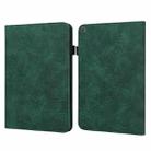 For Amazon Kindle Fire HD 8 2019/2018/2017/2016 Lace Flower Embossing Pattern Horizontal Flip Leather Case with Holder & Card Slots & Wallet & Photo Frame(Green) - 1