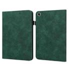For Lenovo Tab M8 8505X Lace Flower Embossing Pattern Horizontal Flip Leather Case with Holder & Card Slots & Wallet & Photo Frame(Green) - 1