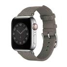 Two-color Nylon Braid Watch Band For Apple Watch Ultra 49mm&Watch Ultra 2 49mm / Series 9&8&7 45mm / SE 3&SE 2&6&SE&5&4 44mm / 3&2&1 42mm(Grey) - 1