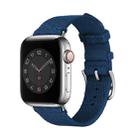 Two-color Nylon Braid Watch Band For Apple Watch Ultra 49mm&Watch Ultra 2 49mm / Series 9&8&7 45mm / SE 3&SE 2&6&SE&5&4 44mm / 3&2&1 42mm(Blue) - 1