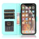 For iPhone XR Skin Feel Embossed Sunflower Horizontal Flip Leather Case with Holder & Card Slots & Wallet & Lanyard(Green) - 4