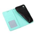 For iPhone XR Skin Feel Embossed Sunflower Horizontal Flip Leather Case with Holder & Card Slots & Wallet & Lanyard(Green) - 6