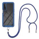 For LG Stylo 7 5G Starry Sky Solid Color Series Shockproof PC + TPU Protective Case with Neck Strap(Blue) - 1