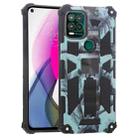 For Motorola Moto G Stylus 5G Camouflage Armor Shockproof TPU + PC Magnetic Protective Case with Holder(Mint Green) - 1