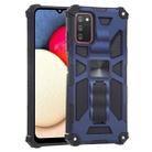 For Samsung Galaxy A03s 166.6mm Shockproof TPU + PC Magnetic Protective Case with Holder(Blue) - 1