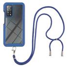 For Xiaomi Mi 10T / 10T Pro Starry Sky Solid Color Series Shockproof PC + TPU Protective Case with Neck Strap(Blue) - 1