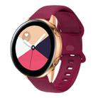For Huawei Watch 3 / Watch 3 Pro Internal Reverse Buckle Silicone Watch Band, Size:22mm(Wine Red) - 1