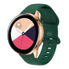 For Huawei Watch 2 Internal Reverse Buckle Silicone Watch Band, Size:20mm(Green) - 1