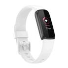 For Fitbit Luxe Silicone Color Buckle Watch Band, Size:S(White) - 1