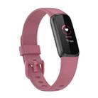 For Fitbit Luxe Silicone Color Buckle Watch Band, Size:S(Pink) - 1