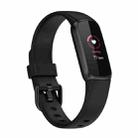 For Fitbit Luxe Silicone Color Buckle Watch Band, Size:S(Black) - 1